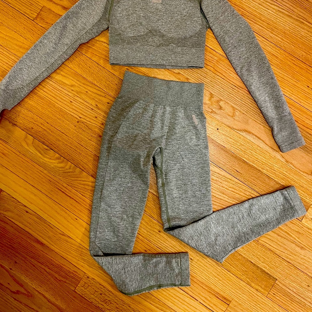 Gymshark Flex High Waisted Leggings XS Khaki